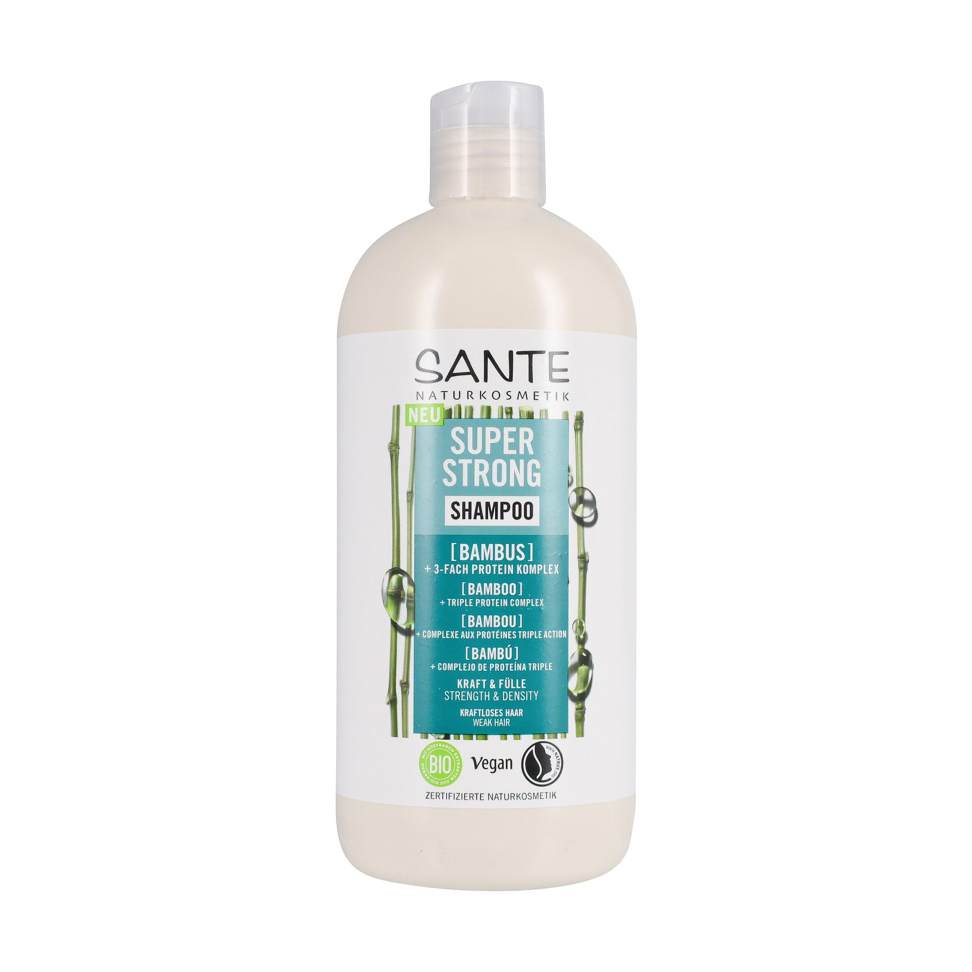 Уцінка! Зміцнювальний шампунь для волосся Sante Super Strong Shampoo з бамбуком, 500 мл