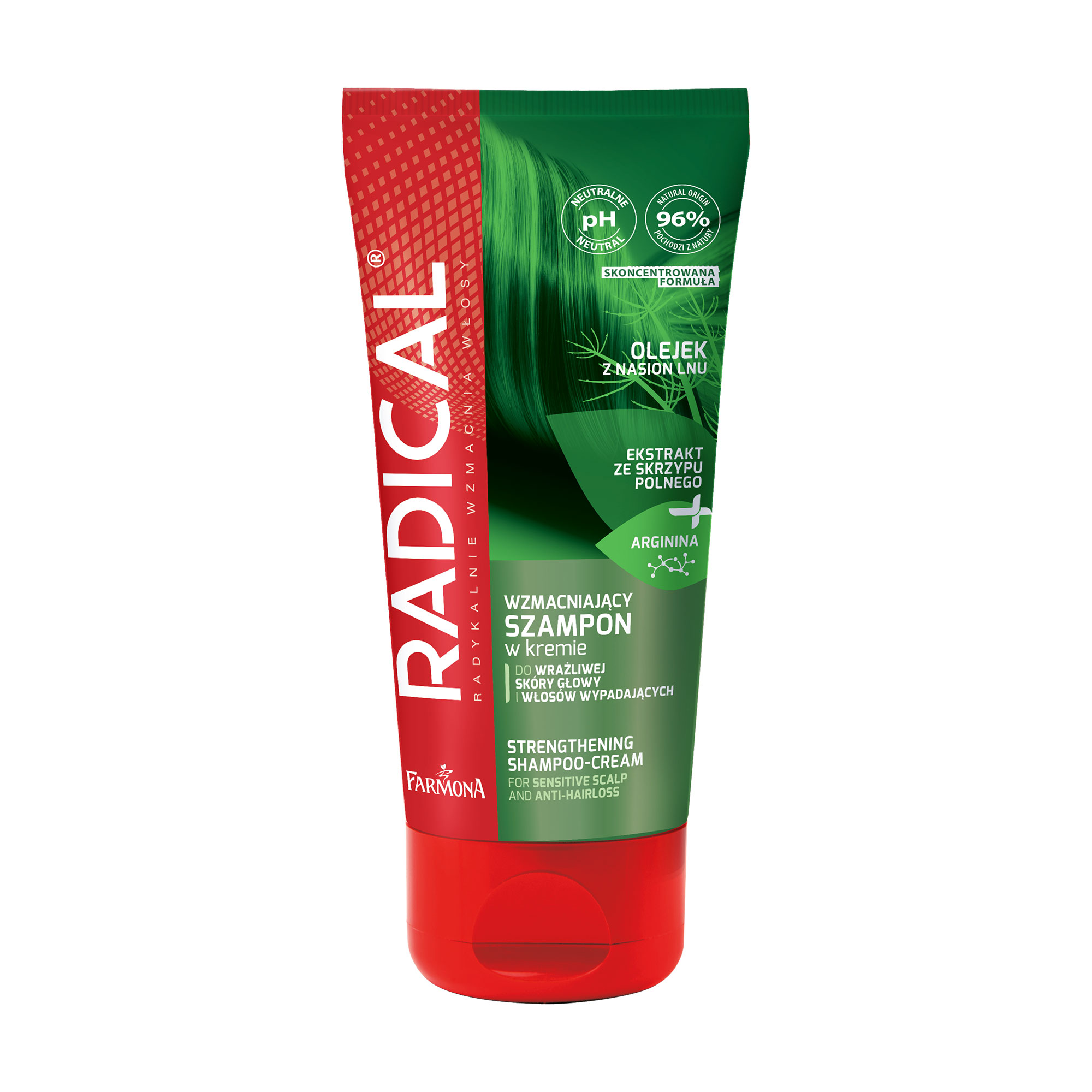 Уцінка! Зміцнювальний шампунь-крем Farmona Radical Shampoo-Cream проти випадіння волосся, 200 мл
